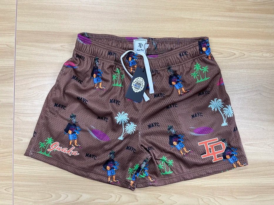 Inaka Double Mesh Shorts 2023 Men Women Classic GYM Workout Shorts Inaka Power