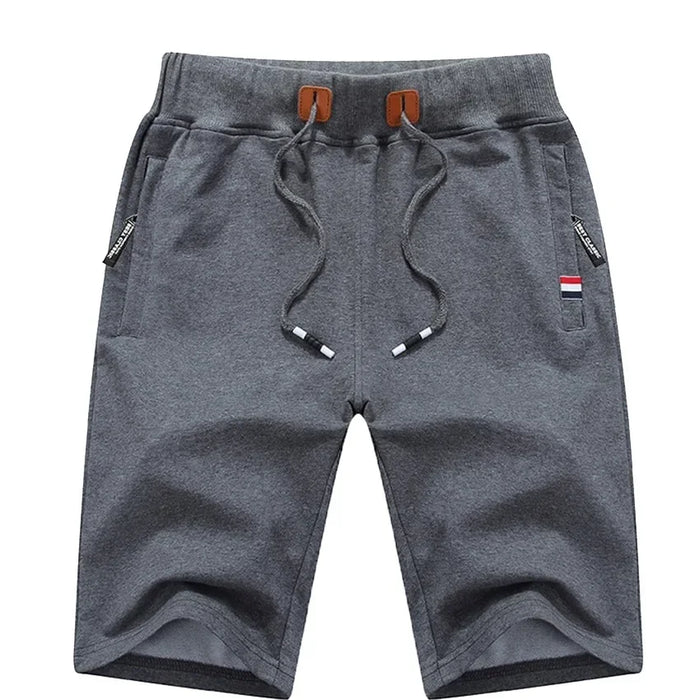 2024 New Men's Shorts Summer Breeches Cotton Casual Sweat Bermudas Men Black Homme Classic Brand Clothing Beach Shorts Male