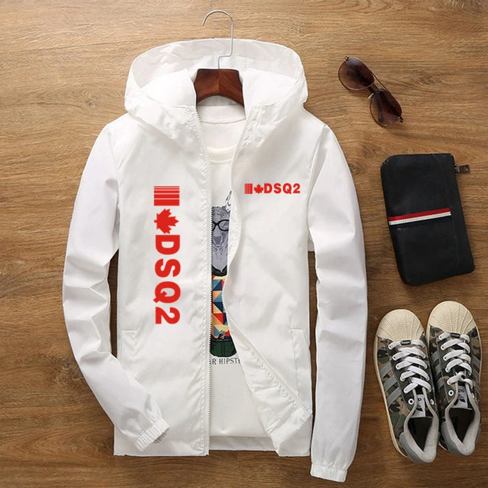 2023 New Selling Summer DSQ2 Brand Casual Rainproof Slim Jacket Men Women Waterproof Sunscreen Anti-UV Windbreaker With Pockets