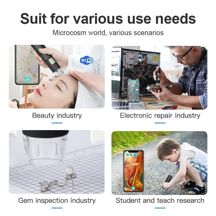 Wifi Microscope Camera 1000X Digital Magnifier for Android IOS iPhone iPad Electronic Stereo Wireless Video Microscope Camera
