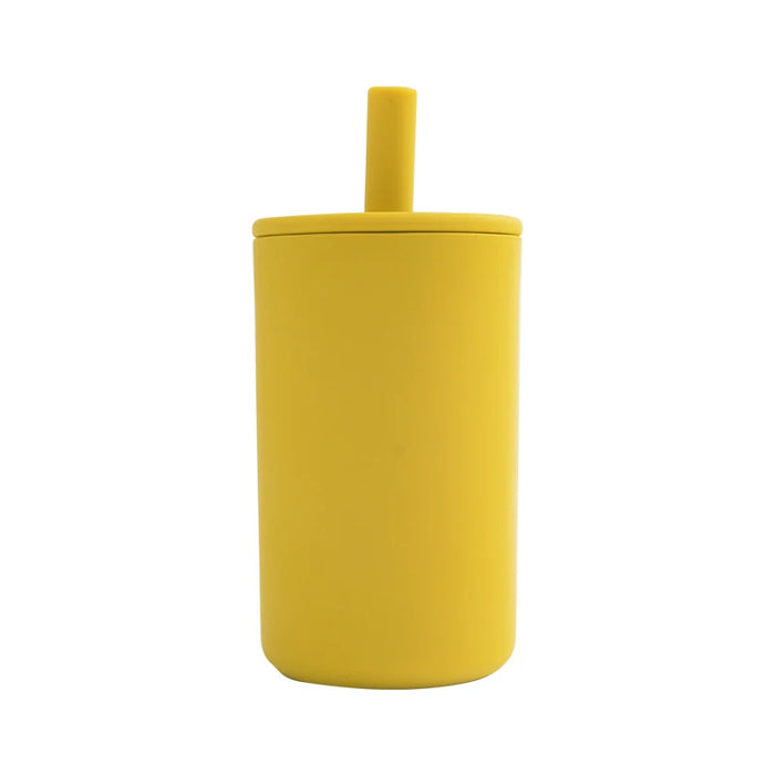 Baby Feeding Cups Learning Drinkware Children Soft Straw Cup Child Bottle Tableware For Kids BPA Free Baby Accessories Newborn