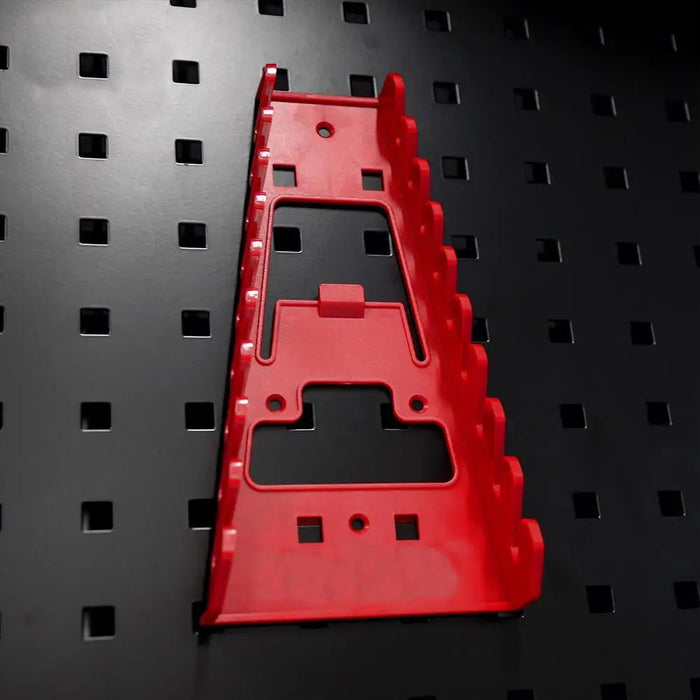 Red Wrench Spanner Tool Organizer Sorter Holder Wall Mounted Tool Storage Tray Socket Storage Rack Plastic Tools Organizer