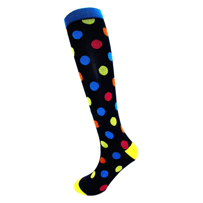 Medical Knee High Running Cycling 20-30 Mmhg Women Sport Sock ONE Pair Nurse Christmas Compression Socks Running