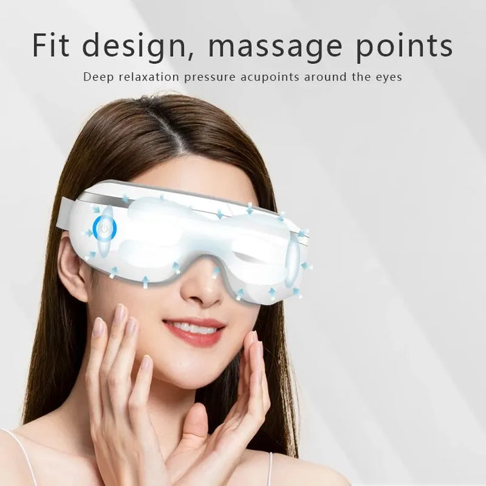 Convenient Eye Protection Instrument Vibrating Eye Massager Music Charging Hot Compress Eye Massager Eye Massage Home