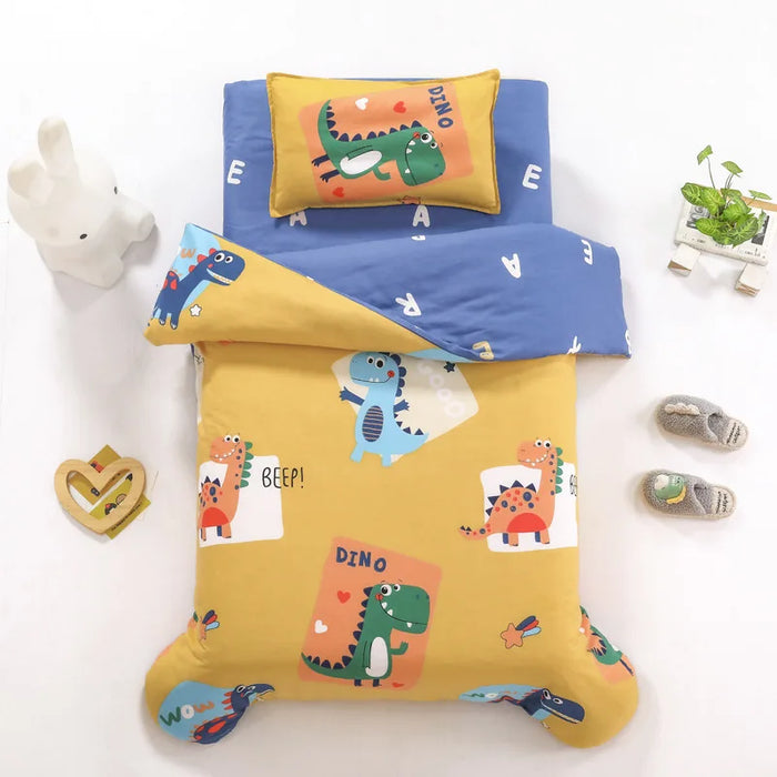 3pcs Baby Bedding Set For Baby Kindergarten Crib Bed Linen Kit Quilt Duvet Cover Pillowcase Mattress Sheet Bedspread  CP12