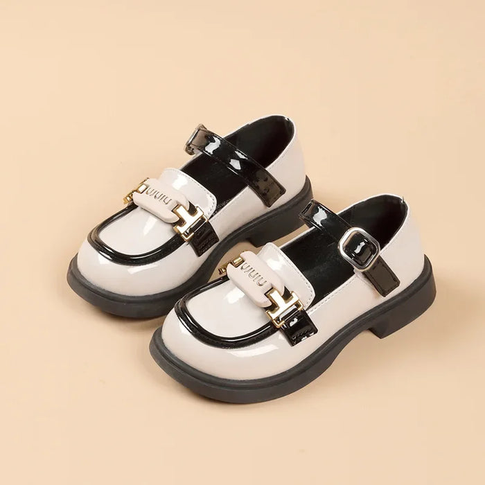 Children‘s Leather Shoes for Toddlers Girls Party Flats Kids Loafers Bowtie 4-9y New Arrival TB2308