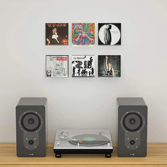 Transparent Acrylic Record CD Storage Rack Living Room Decoration Vinyl Record Shelf Wall Holder Record Display Shelf