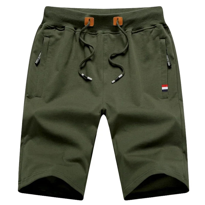 2024 New Men's Shorts Summer Breeches Cotton Casual Sweat Bermudas Men Black Homme Classic Brand Clothing Beach Shorts Male