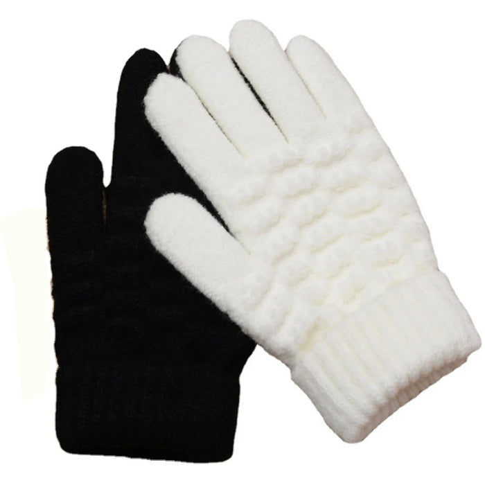 Autumn Winter Warm Baby Gloves  Warm Winter Gloves Children Stretch Mittens Boy Girl Infant Solid Children's Gloves 8-15 Years