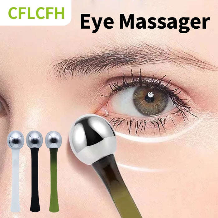 Eye Massage Stick Face Gua Sha Anti Wrinkle Dark Circles Facial Lifting Applicator Metal Roller Spoon Skin Care Tool