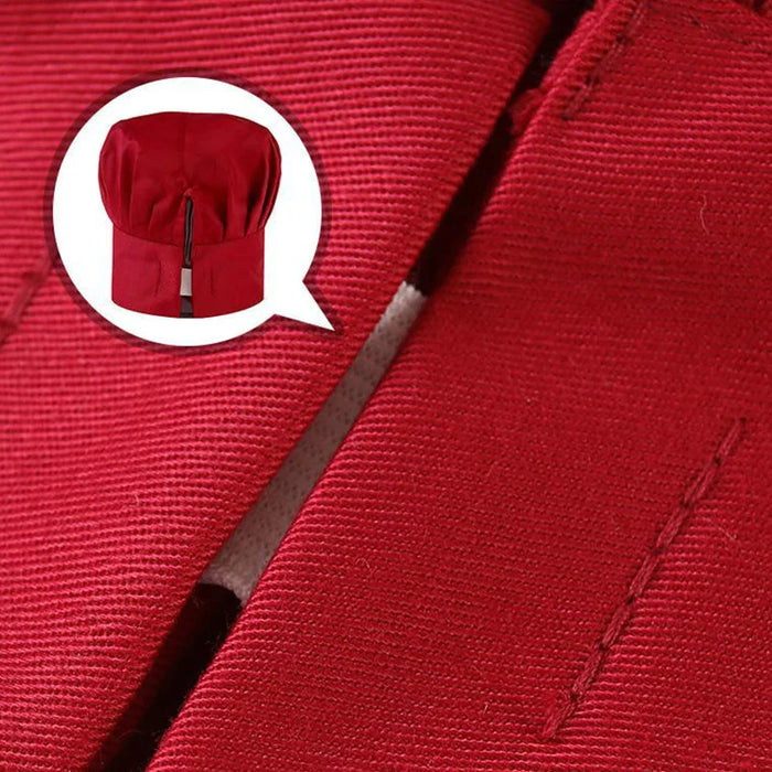 Wholesale Set Cooking Apron Catering Cap Hotel Chef Pinafore Man Restaurant Kitchen Cook Work Apron Bakery Cafe Woman Waiter Hat