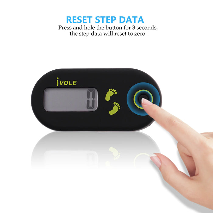 Pedometer Step Counterwalking 3D Clip Exercise Digital Pedometerssports Steps Watch Electronic Miles Women Pocket Stopwatch