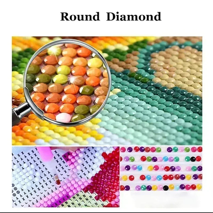 Handmade DIY Disney Butterfly Princess Diamond Painting Kit Water Diamond Stitch Cross Embroidery Diamond Mosaic Home Decoration