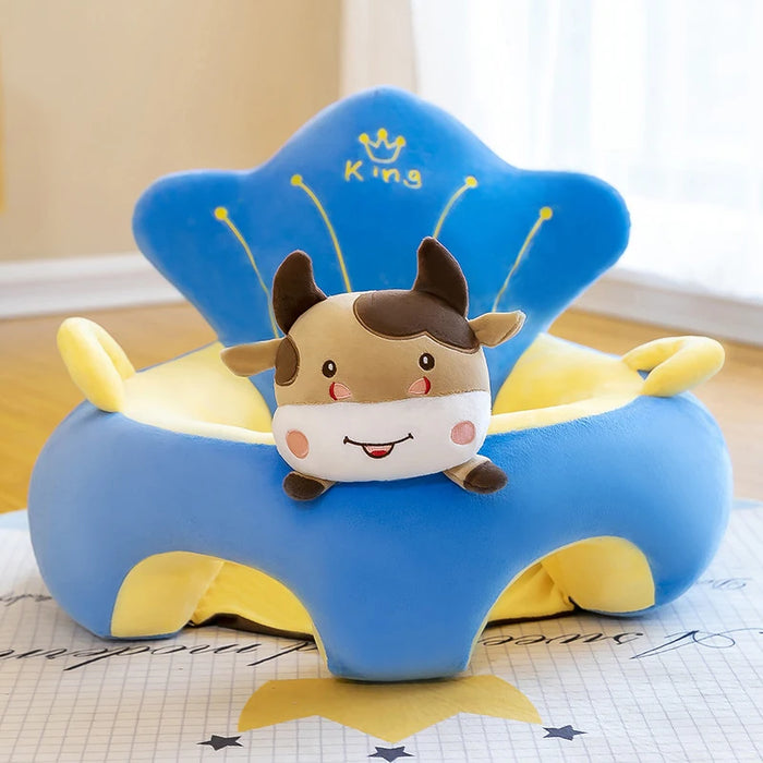 50X50X40cm Baby Sofa Support Seat Cover Plush Chair Learn To Sit Comfortable Cartoon Toddler Nest Puff Wash No Stuffing Cradle