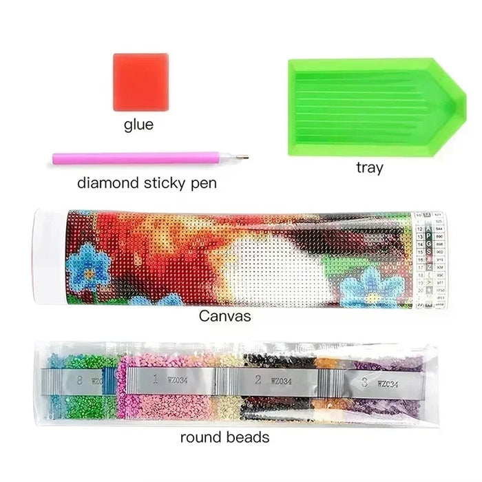 Handmade DIY Disney Butterfly Princess Diamond Painting Kit Water Diamond Stitch Cross Embroidery Diamond Mosaic Home Decoration