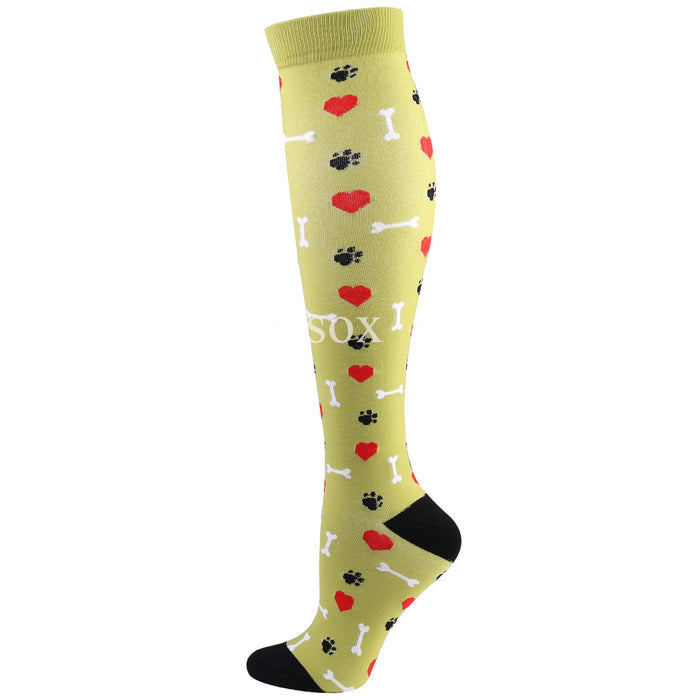 Compression Socks Men's Varicose Veins Diabetes Women's Long Tube Sports Socks Running Riding Medical Nurse Blood Circulation