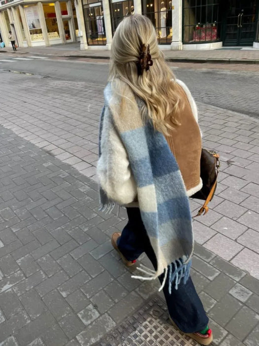 Fashion Warm Fur Vest For Women Elegant Sleeveless Turndown Collar Jackets  2023 Winter Chic Casual Faux Leather Waistcoat Vests