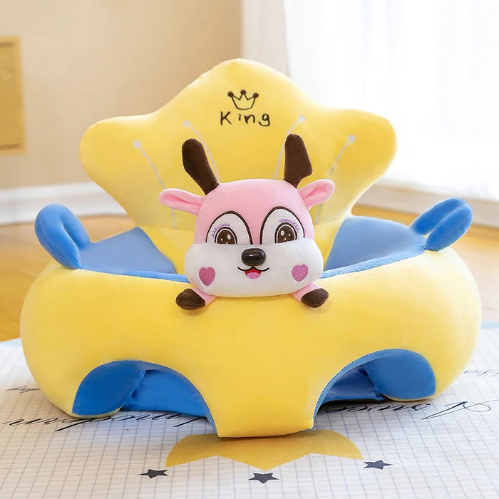 50X50X40cm Baby Sofa Support Seat Cover Plush Chair Learn To Sit Comfortable Cartoon Toddler Nest Puff Wash No Stuffing Cradle