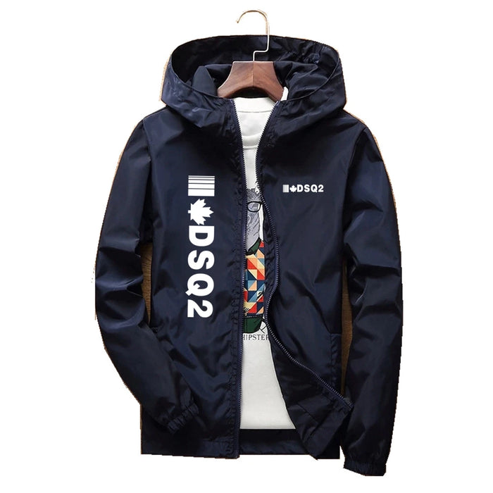 2023 New Selling Summer DSQ2 Brand Casual Rainproof Slim Jacket Men Women Waterproof Sunscreen Anti-UV Windbreaker With Pockets