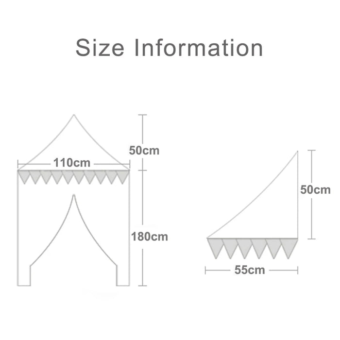 Kids Teepee Tents Children Play House Castle Cotton Foldable Tent Canopy Bed Curtain Baby Crib Netting Girls Boy Room Decoration