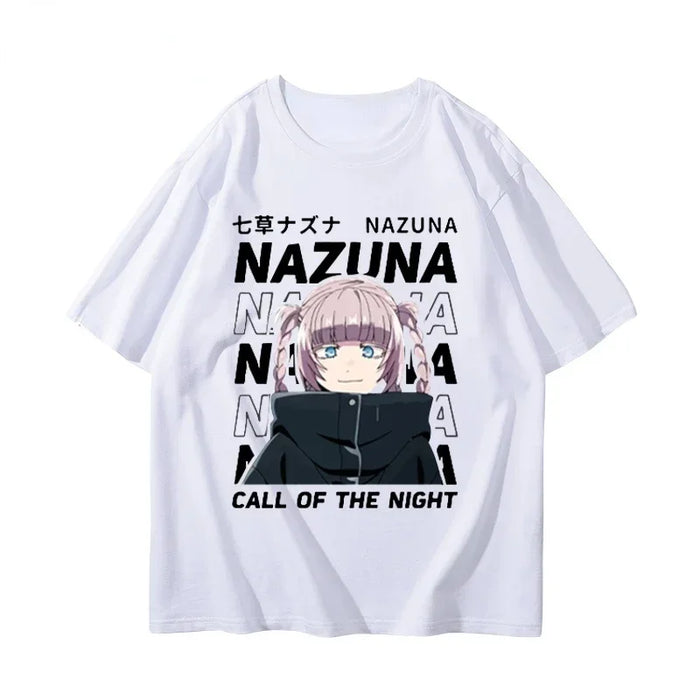 CALL OF THE NIGHT Japan Anime Graphic T-shirt Harajuku Hip Hop Casual T Shirt Korea Style Fashion Loose Summer Cool Otaku Tees