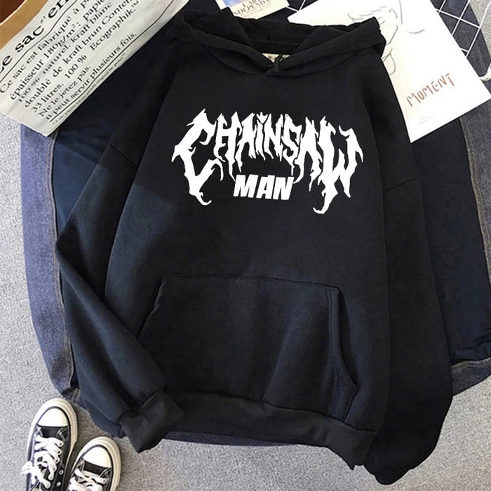 Chainsaw Man Anime Women Hoodies Plus Size Sweatshirt Harajuku Female Long Sleeve Pullover Casual Streetwear Clothes Tops