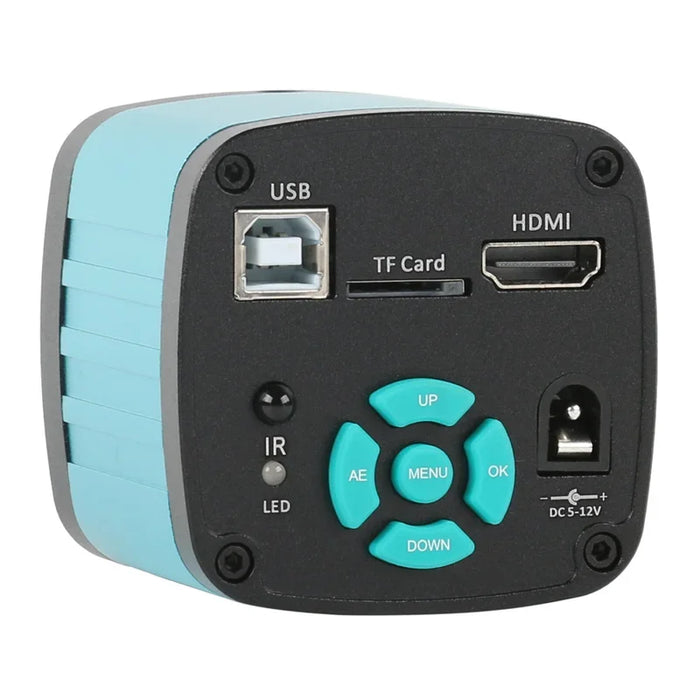 55MP 48MP 4K 1080P HDMI USB Video Microscope Camera 1-130X Infinitely Far C Mount Lens LED Light for Digital Image Acquisition