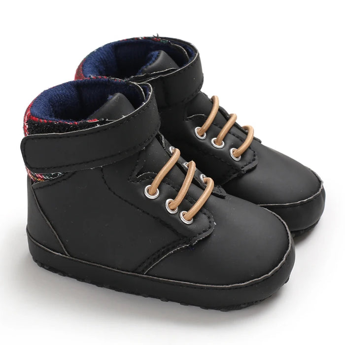 Baby Shoes Boy Newborn Infant Toddler Casual Comfor Cotton Sole Anti-slip PU First Walkers Crawl Crib Shoes