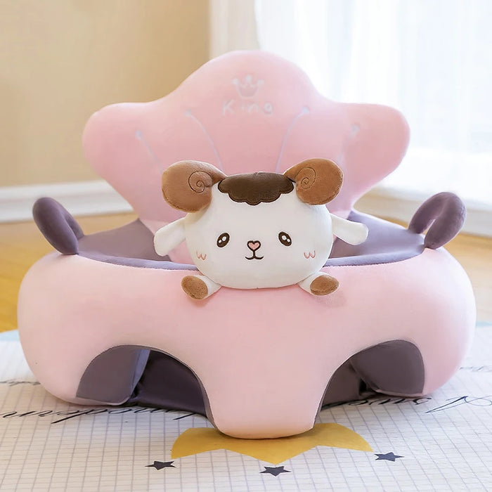 50X50X40cm Baby Sofa Support Seat Cover Plush Chair Learn To Sit Comfortable Cartoon Toddler Nest Puff Wash No Stuffing Cradle