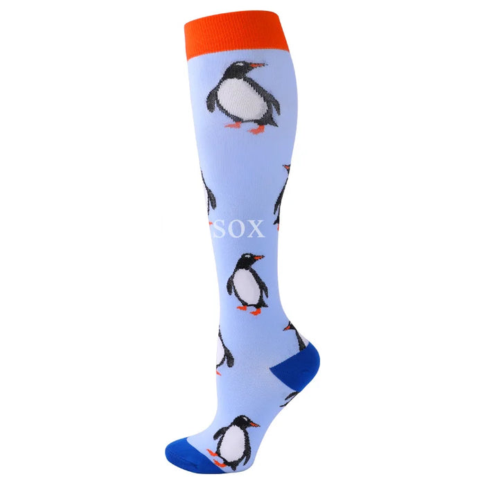 Compression Socks Men's Varicose Veins Diabetes Women's Long Tube Sports Socks Running Riding Medical Nurse Blood Circulation
