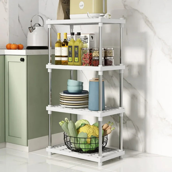 Storage Shelf Interspace Gap Shelf Kitchen Storage Shelf Bathroom Storage Rack Fridge Side Seam Finishing Rack white or grey
