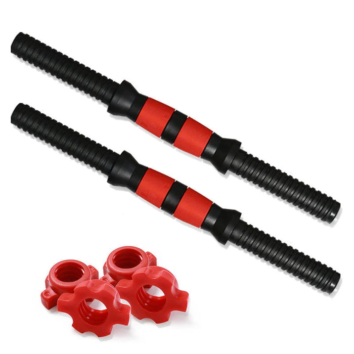 Dumbbell Bar with Barbell Buckle Barbell Bar Threaded Dumbbell Handles Powerlifting Fitness Equipment for Home Gym Accessories