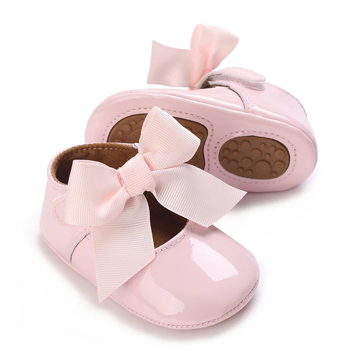 Cute White Lace Baby Girl Princess shoes  Baby Moccasins Moccs Shoes Bow Fringe Rubber Soled Non-slip Footwear Crib Shoes