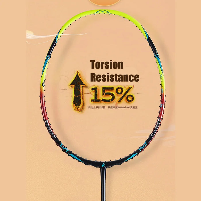 Kawasaki 5U Badminton Racket Professional Super Light Offensive Type High Graphite Badminton Racquet For Training  NeZha 35