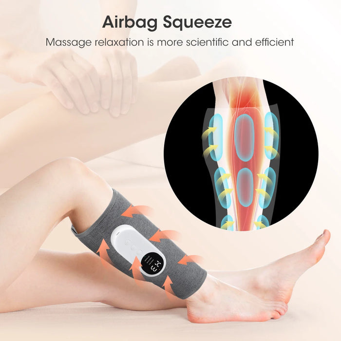 360° Air Pressure Calf Massager Presotherapy Machine 3 Mode Foot Leg Muscle Relaxation Promote Blood Circulation