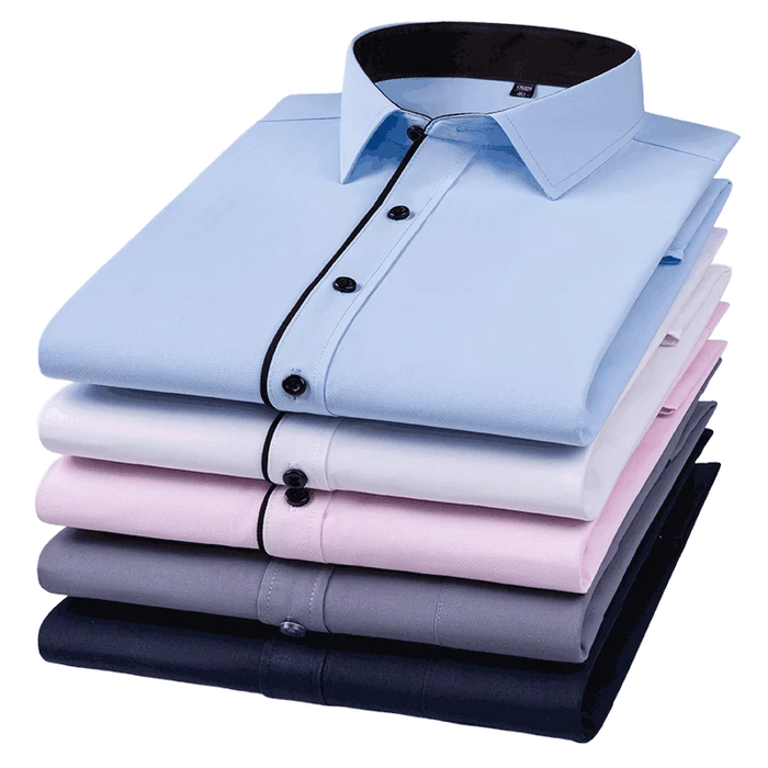 Plus Size 7XL 8XL 9XL 10XL 11XL Men's Dress Shirt Causal Twill Plain Social Basic Office Patchwork Blue Red Black Larger 160KG