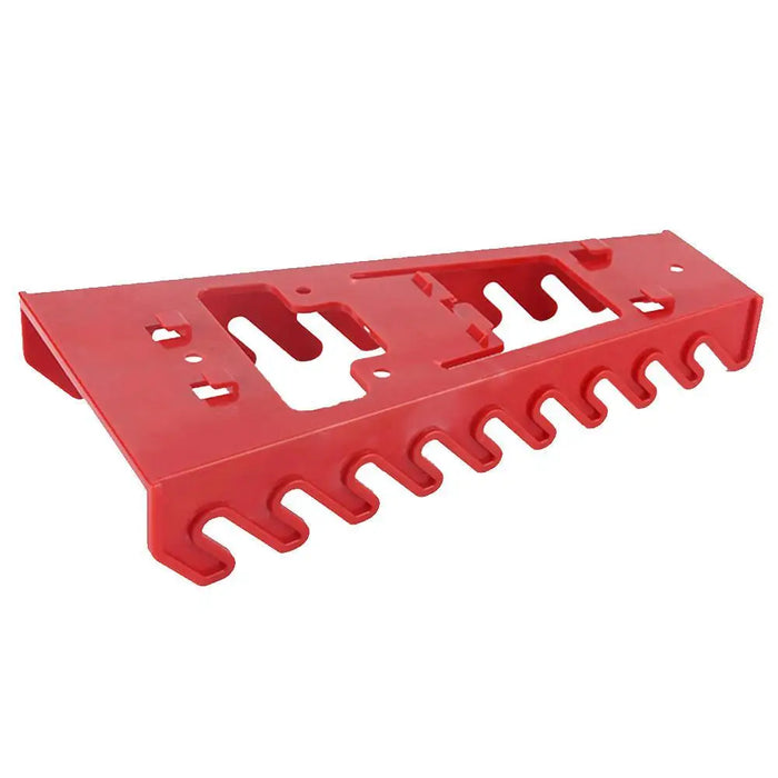 Red Wrench Spanner Tool Organizer Sorter Holder Wall Mounted Tool Storage Tray Socket Storage Rack Plastic Tools Organizer