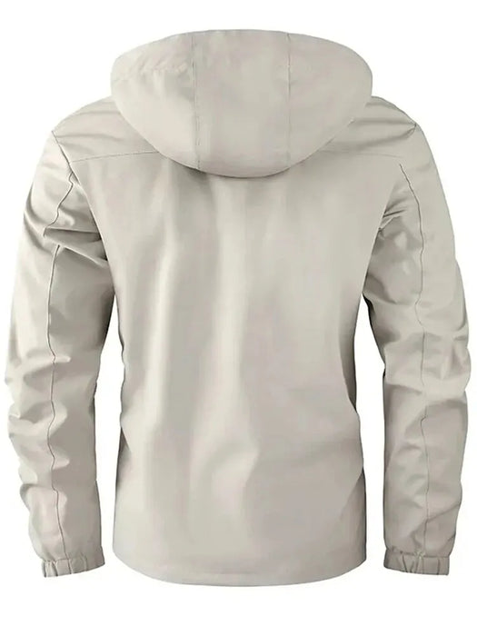 Fashion Men's Casual Windbreaker Jackets Hooded Jacket Man Waterproof Outdoor Soft Shell Winter Coat Clothing Warm Plus Size