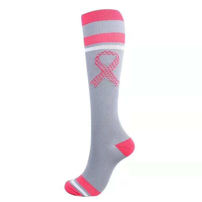 Compression Socks Men's Varicose Veins Diabetes Women's Long Tube Sports Socks Running Riding Medical Nurse Blood Circulation