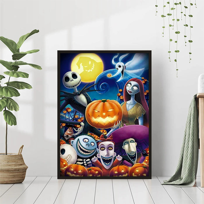 Disney Diamond Mosaic 30x40cm Cross Stitch Kits Cartoon 5D Diamond Painting The Nightmare Before Christmas Embroidery Home Decor