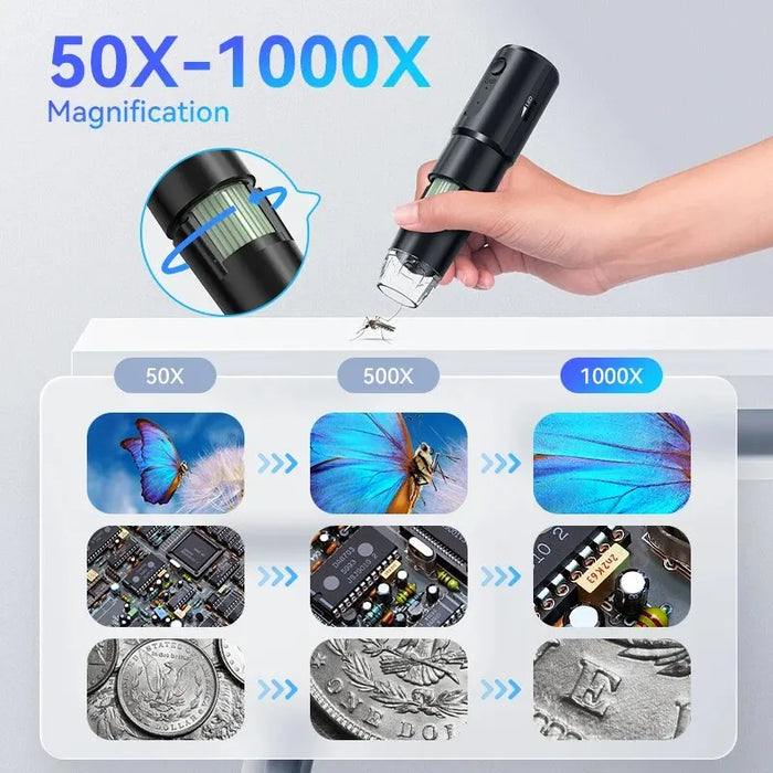 Wifi Microscope Camera 1000X Digital Magnifier for Android IOS iPhone iPad Electronic Stereo Wireless Video Microscope Camera