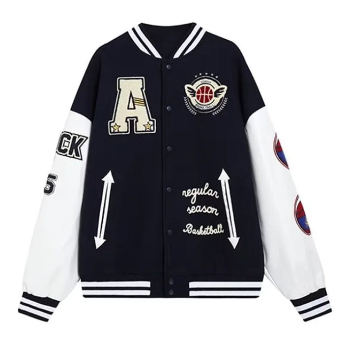 Bomber Jacket Men Women Hip Hop Embroidery Motorcycle Loose Baseball Coat Casual High Quality Street Racing Varsity Outwear New