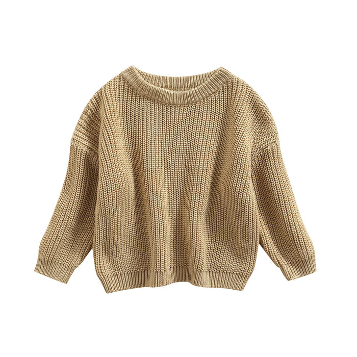 0-9M Autumn New Baby Boys Girls Clothes Baby Sweater Toddler Knit Sweater Newborn Knitwear Long Sleeve Cotton Baby Pullover Tops