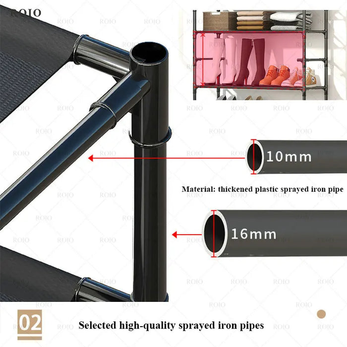 Multi-ayer Shoe Rack DIY Clothes Hanger Coat Rack Storage Clothing Drying Rack Shoe Organizer Home Dorm Furniture Hat Hangers