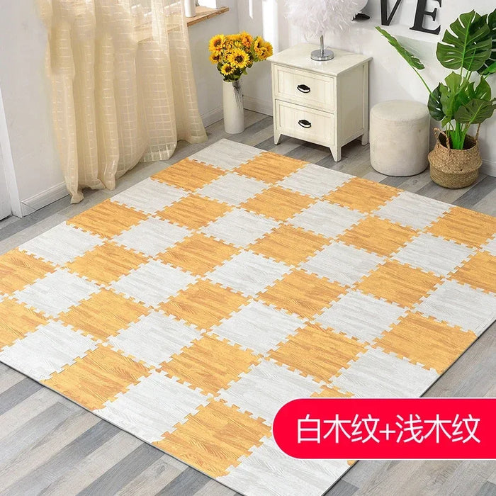 Soft Floor Baby EVA Foam Play Gym Puzzle Mats Wooden Interlocking Exercise Tiles Crawling Carpet And Rug for Kids Game Activity