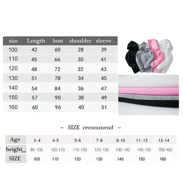 Children Hoodies Stitch Kawaii Fashion Pullover Sweatshirt Anime Manga Cartoons Girls Boy Kids autumn Casual Clothes Tops
