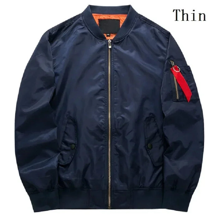 2023 New MA1 Pilot Bomb Jacket Men's Autumn and Winter Thickened Baseball Suit Casual Coat Men's Military Windproof Jacket Men's