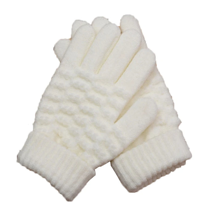 Autumn Winter Warm Baby Gloves  Warm Winter Gloves Children Stretch Mittens Boy Girl Infant Solid Children's Gloves 8-15 Years