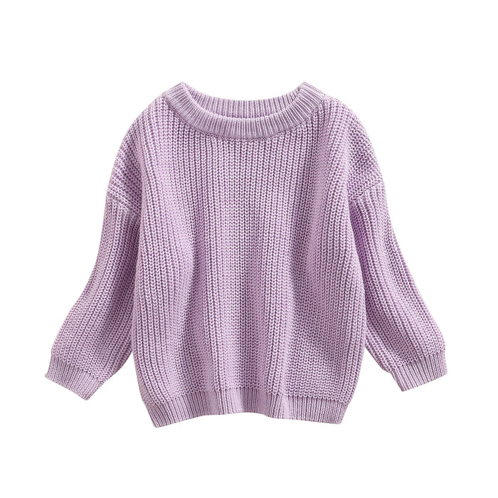 0-9M Autumn New Baby Boys Girls Clothes Baby Sweater Toddler Knit Sweater Newborn Knitwear Long Sleeve Cotton Baby Pullover Tops