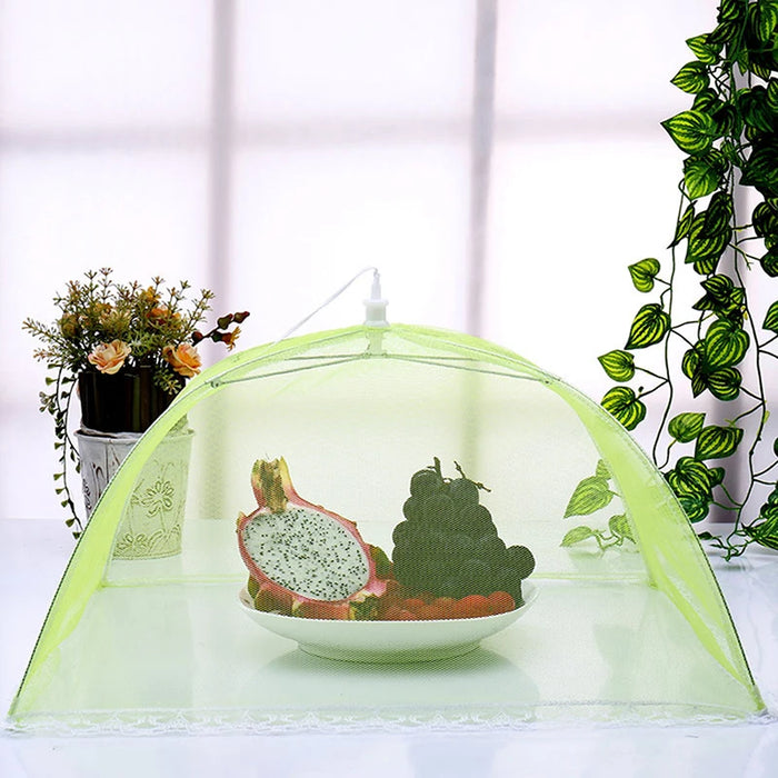 Food Mesh Cover Folding Food Cover Tent Dome Net Umbrella Picnic Kitchen Mesh Anti Fly Mosquito Umbrella Kitchen Gadgets